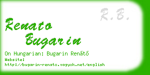 renato bugarin business card