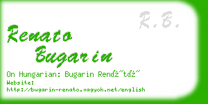 renato bugarin business card